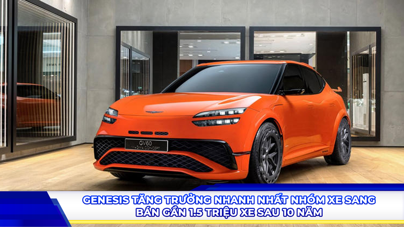 Genesis tăng trưởng nhanh nhất nhóm xe sang, bán gần 1,5 triệu xe sau 10 năm